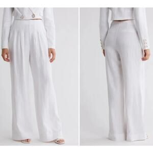 RAMY BROOK WOMENS SIZE 10 DALIA WIDE LEG DRESSY PANT TROUSER WHITE NEW MSRP $395
